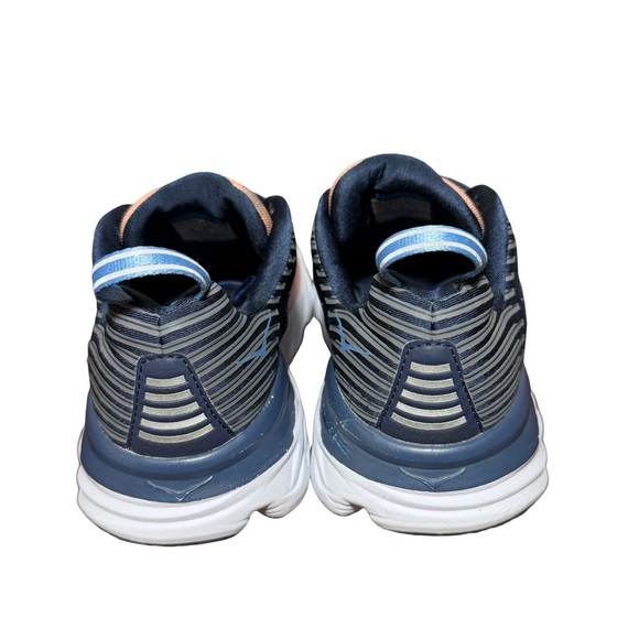 Hoka Dark Blue and Light Coral Athletic Shoes Bondi 6 wide size 7 D - Picture 4 of 7